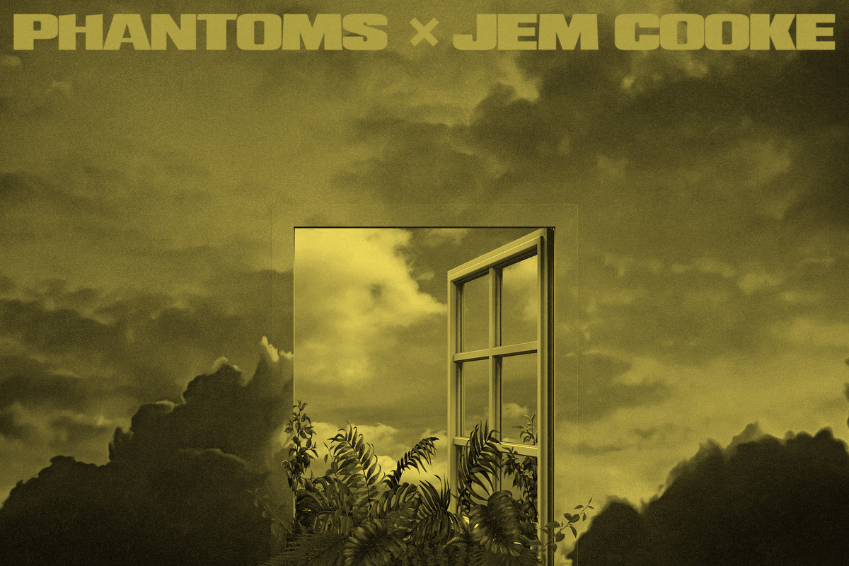 A cropped and tinted album cover of thePhantoms w/ Jem Cooke – Lay It All On Me single.